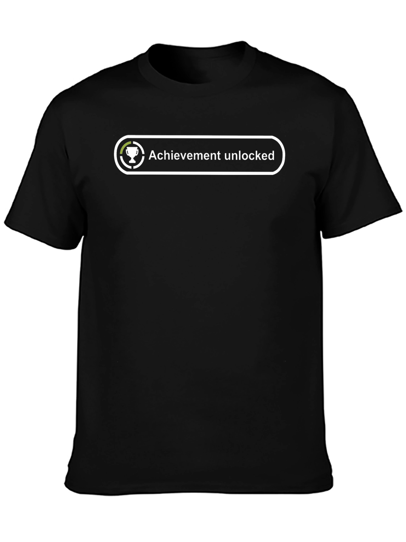 Achievement Unlocked Black Tee - Gamer Style