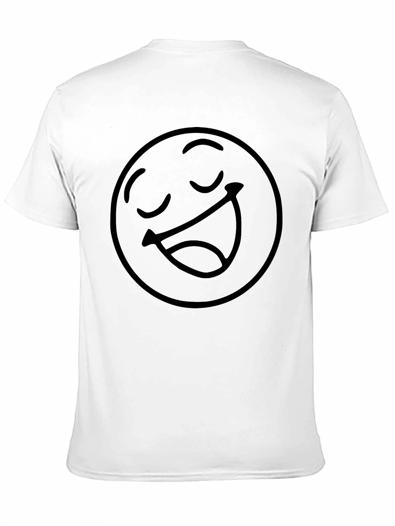 Smiling Emoji Graphic T-Shirt - Black