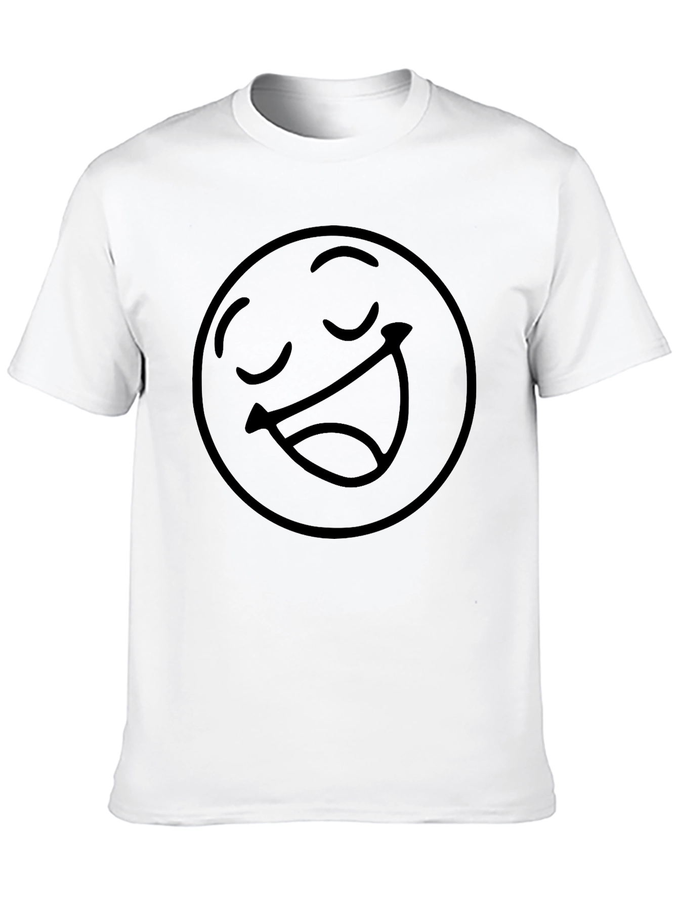 Smiling Emoji Graphic T-Shirt - Black