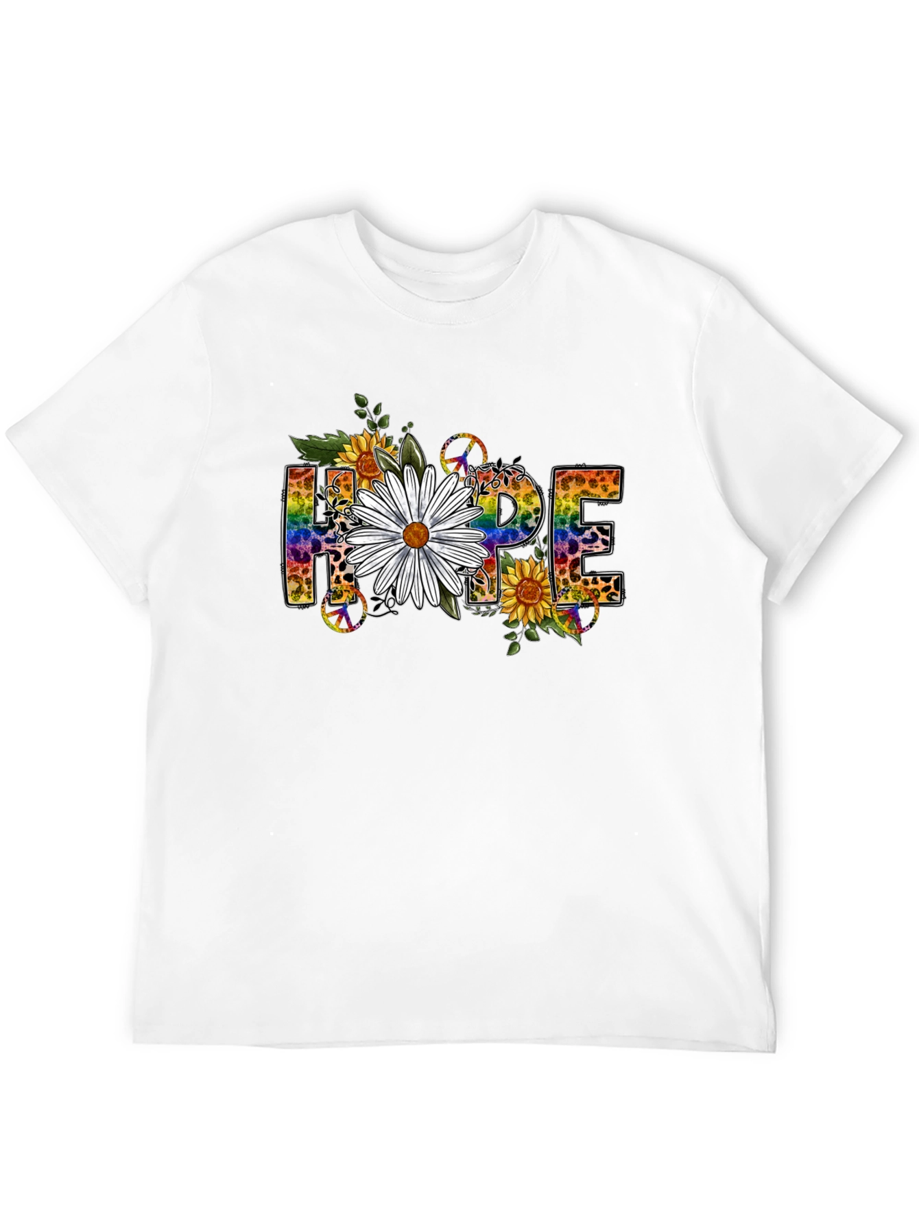 Hope Floral Graphic Tee - Black T-Shirt