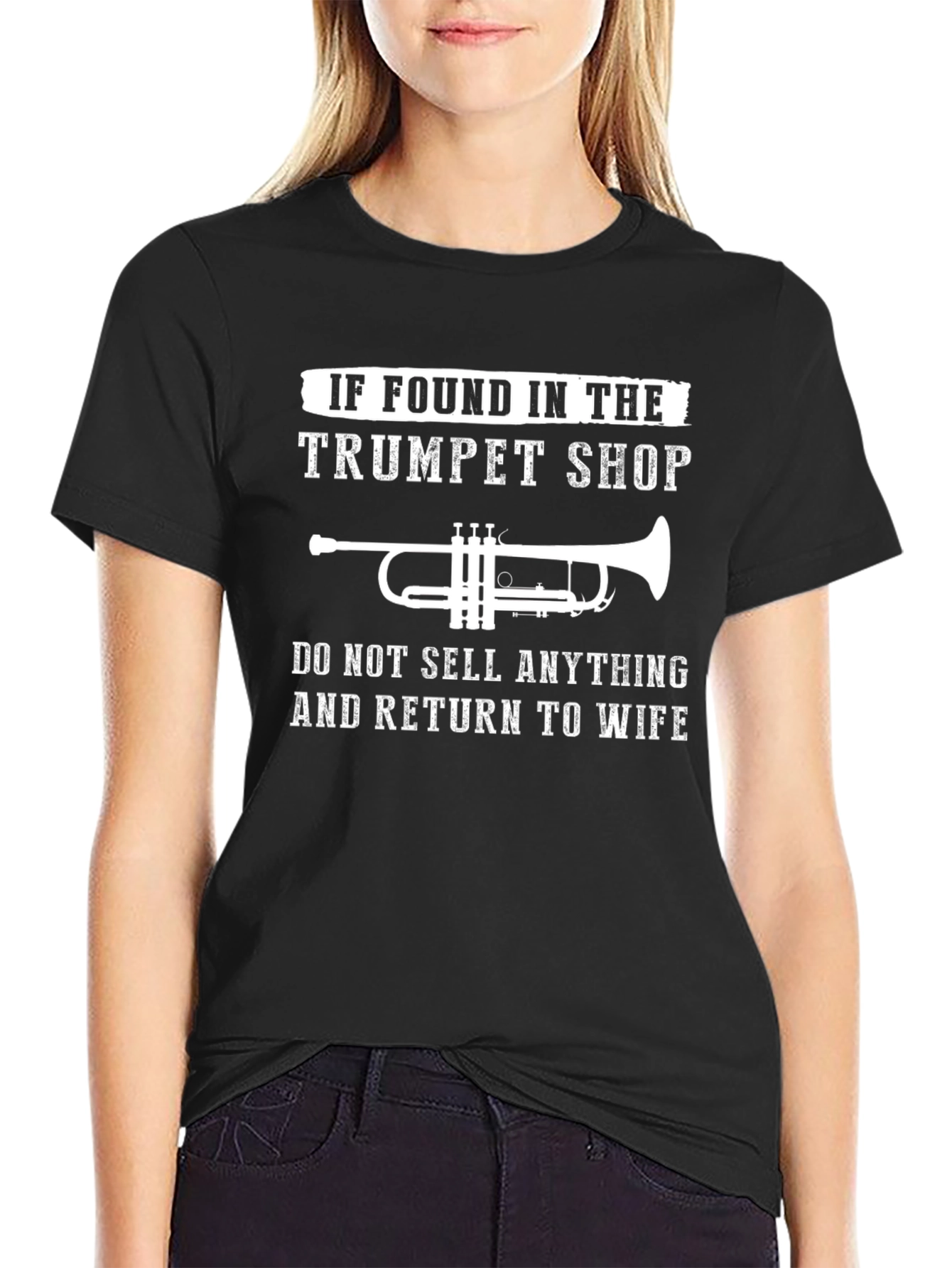 Trumpet Shop Novelty Graphic T-Shirt