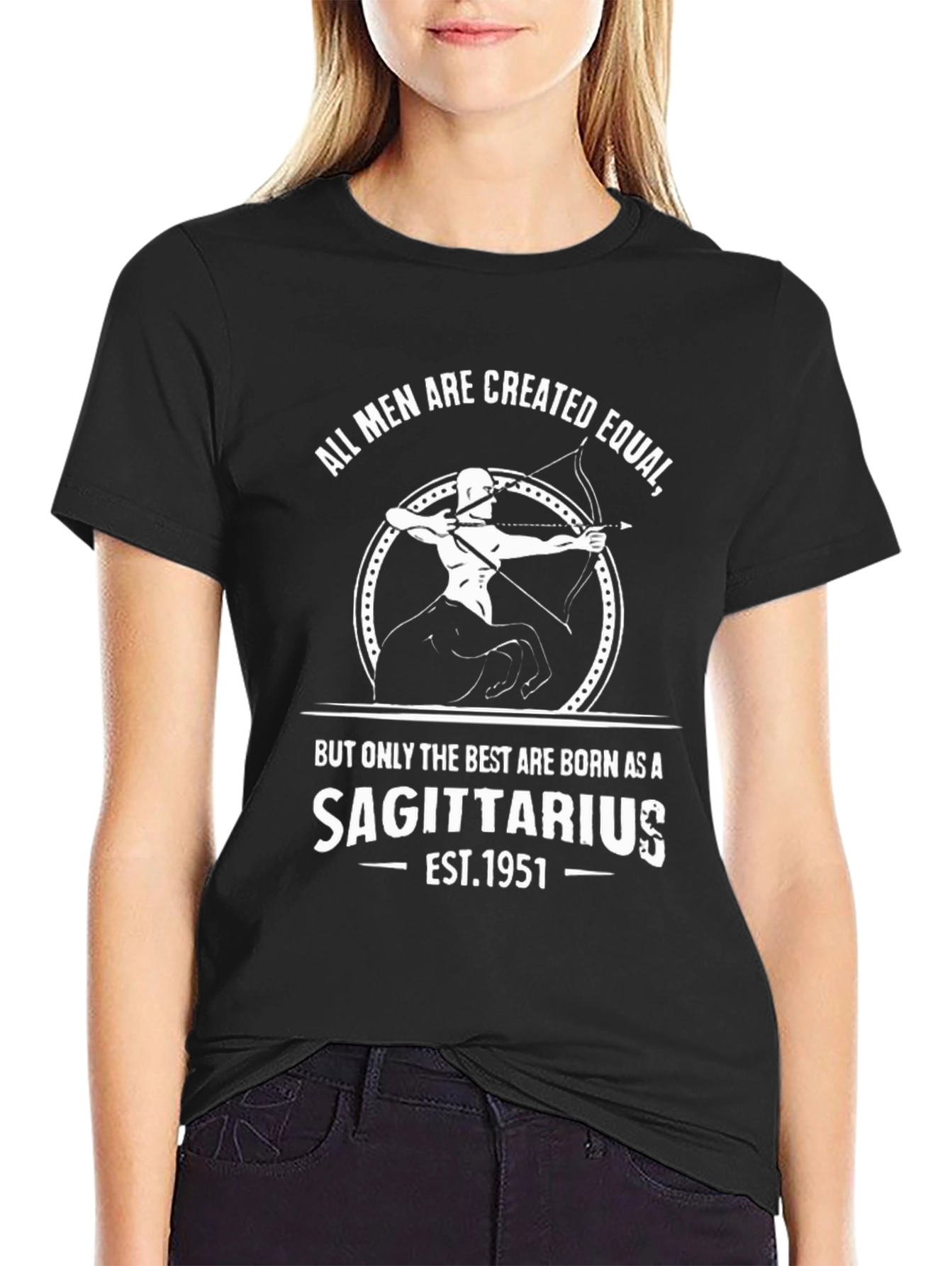Sagittarius Birthday T-Shirt - All Men are Created Equal