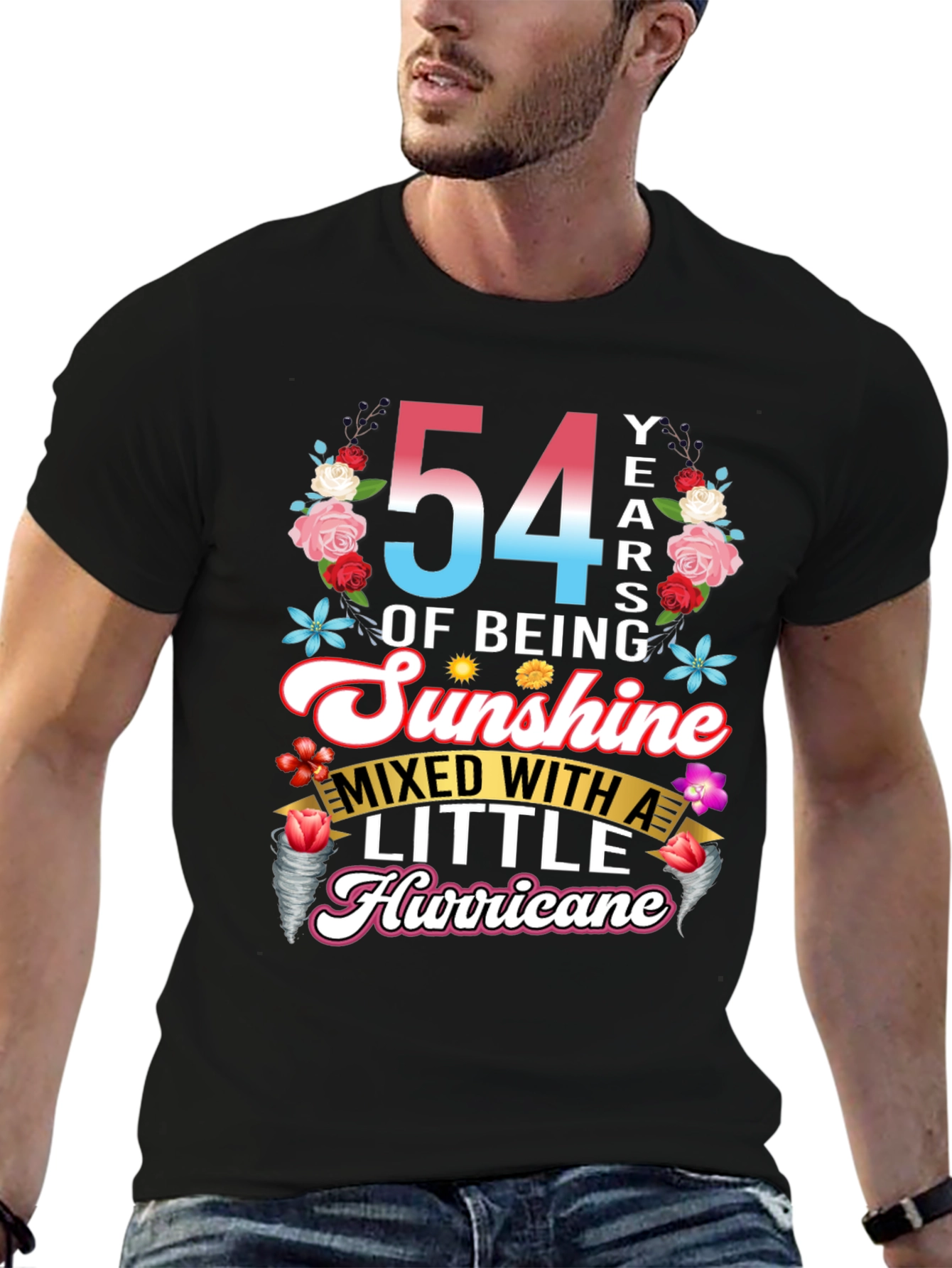 54 Years of Sunshine Mixed with Hurricane T-Shirt