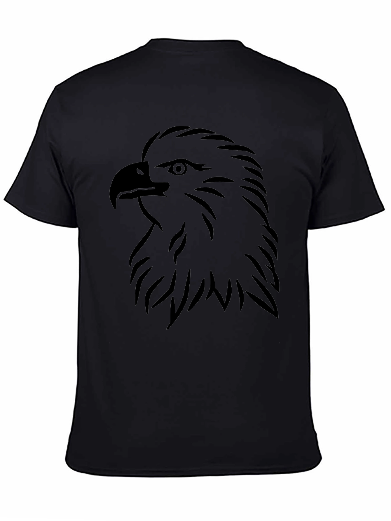 Eagle Head Graphic Black T-Shirt