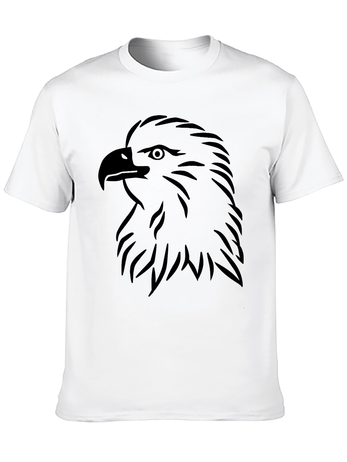Eagle Head Graphic Black T-Shirt
