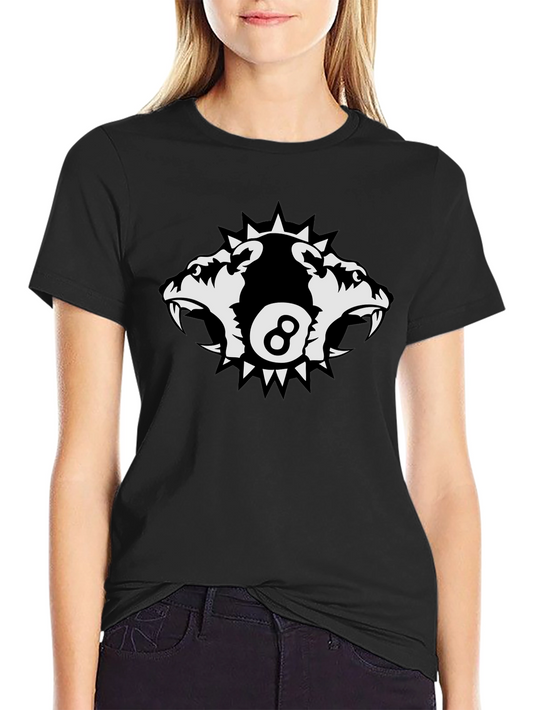 Edgy Eight Ball Wolf Pack Graphic Tee
