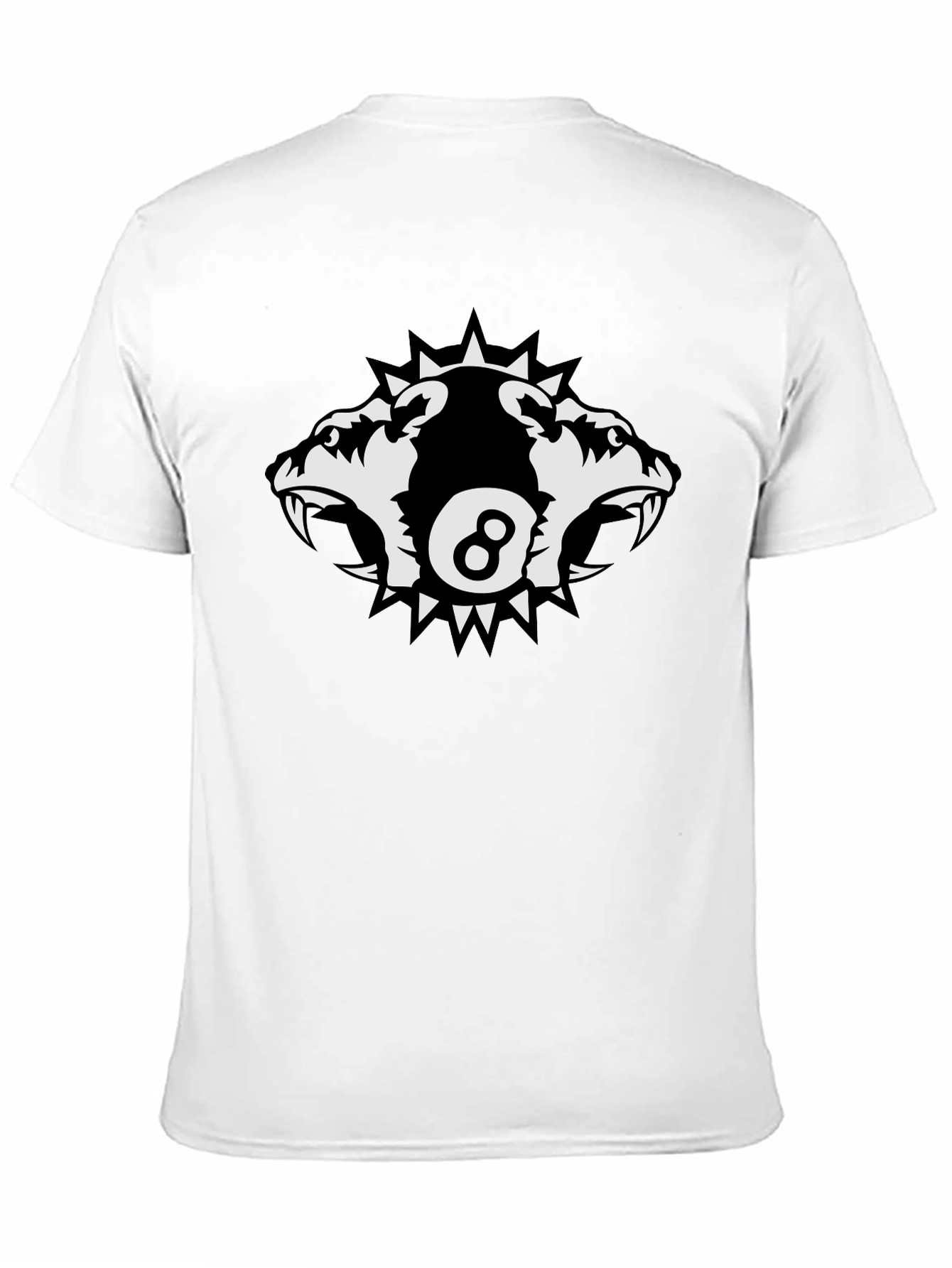 Edgy Eight Ball Wolf Pack Graphic Tee