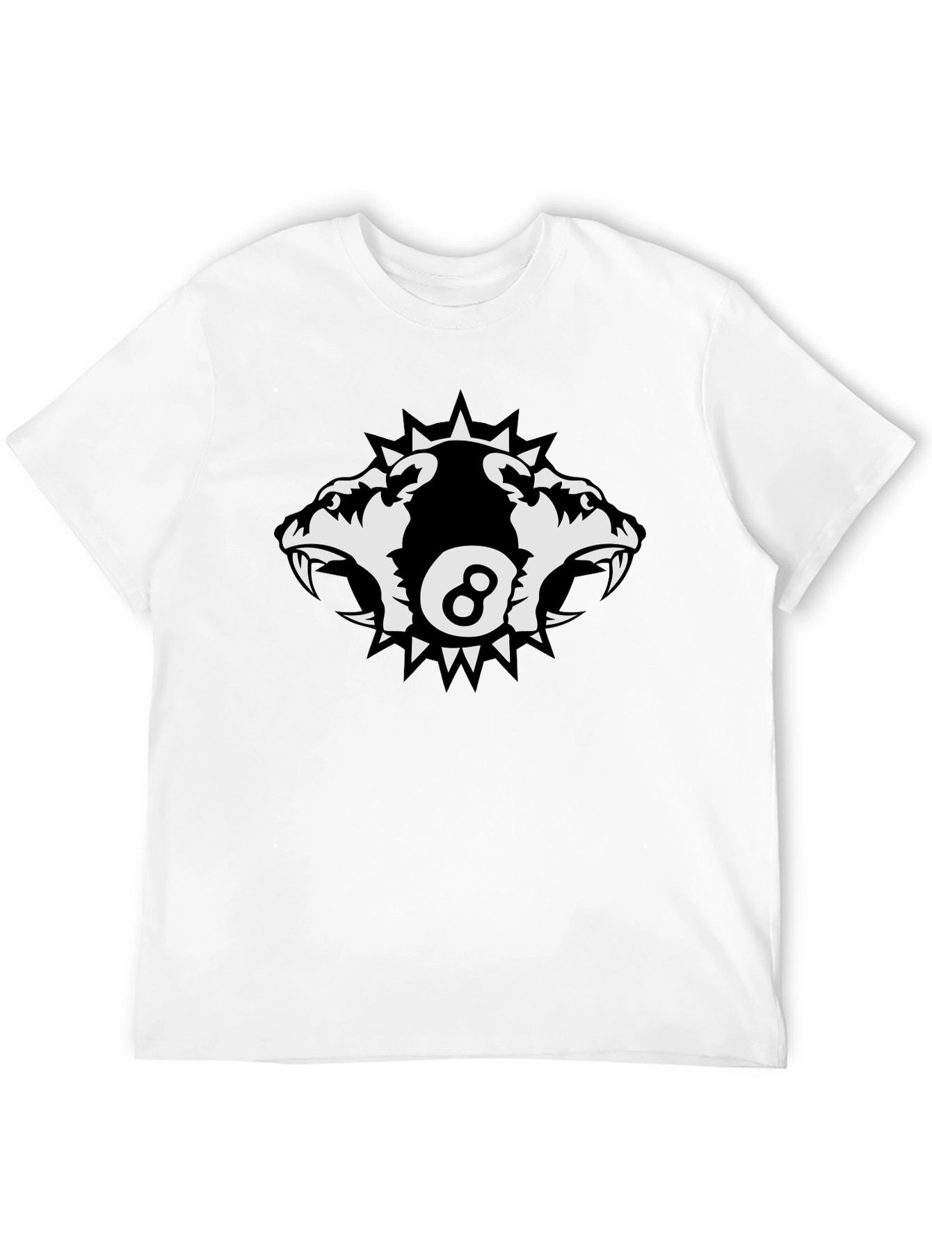 Edgy Eight Ball Wolf Pack Graphic Tee