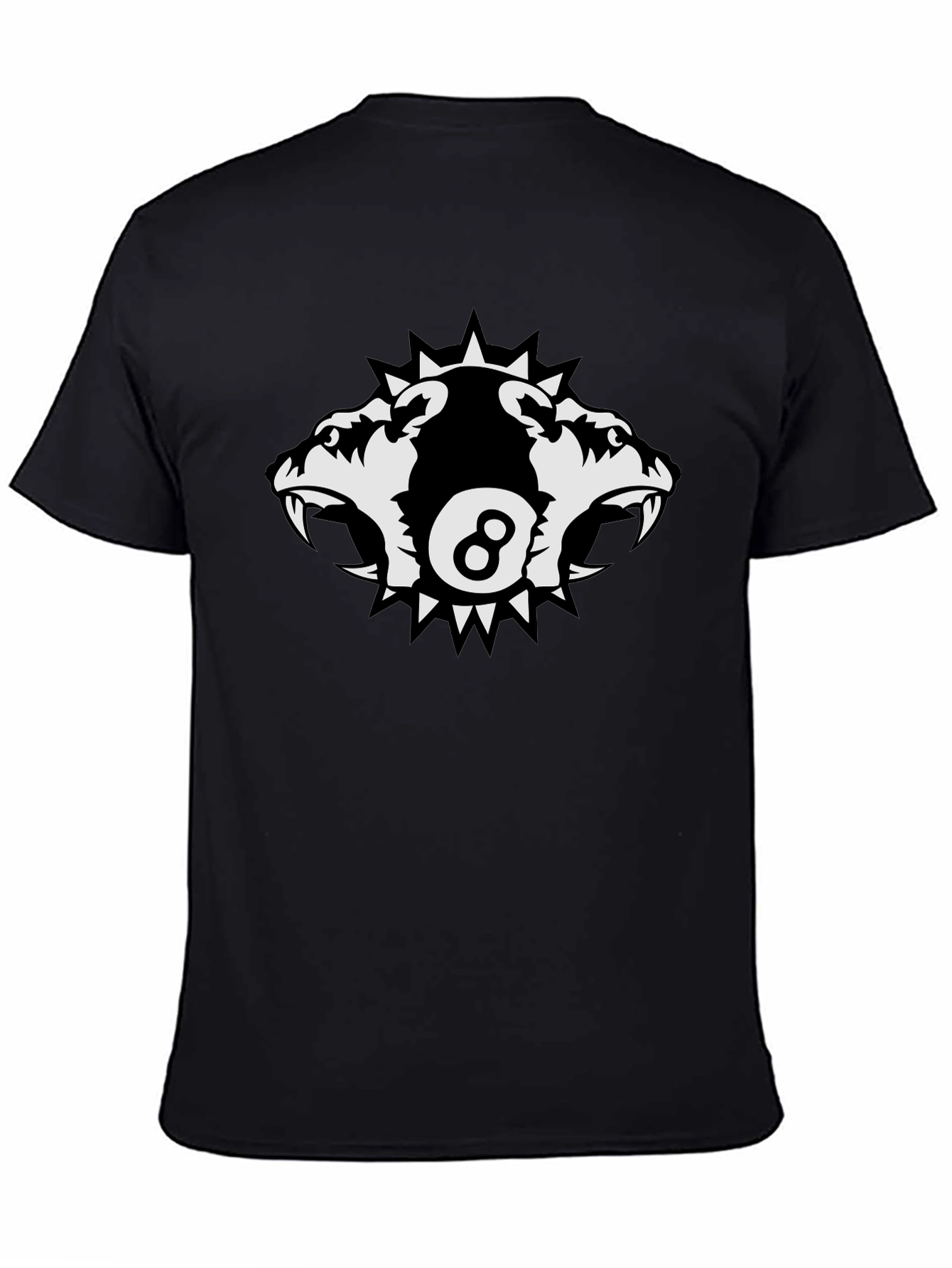 Edgy Eight Ball Wolf Pack Graphic Tee