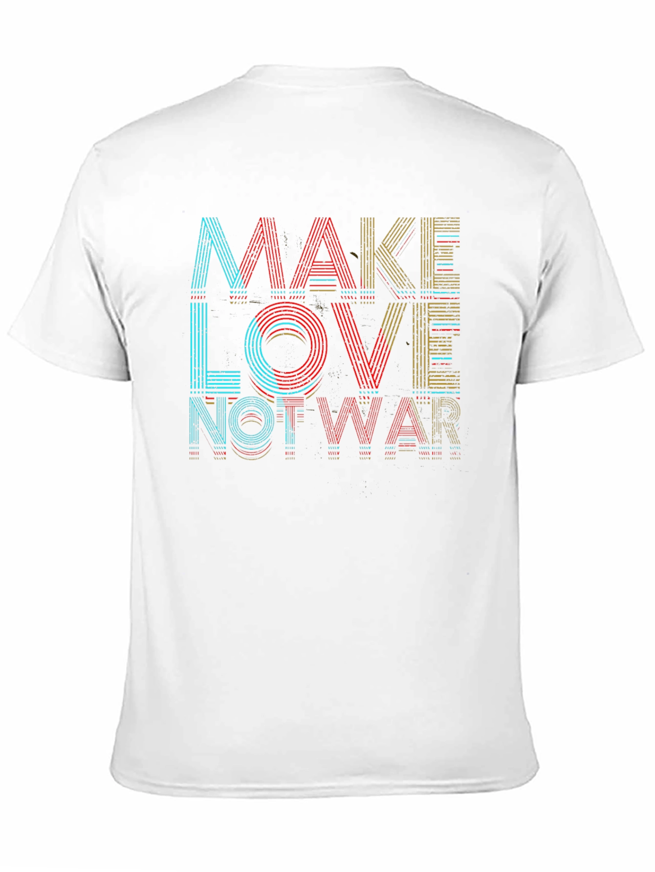 Make Love Not War Graphic T-Shirt - Black
