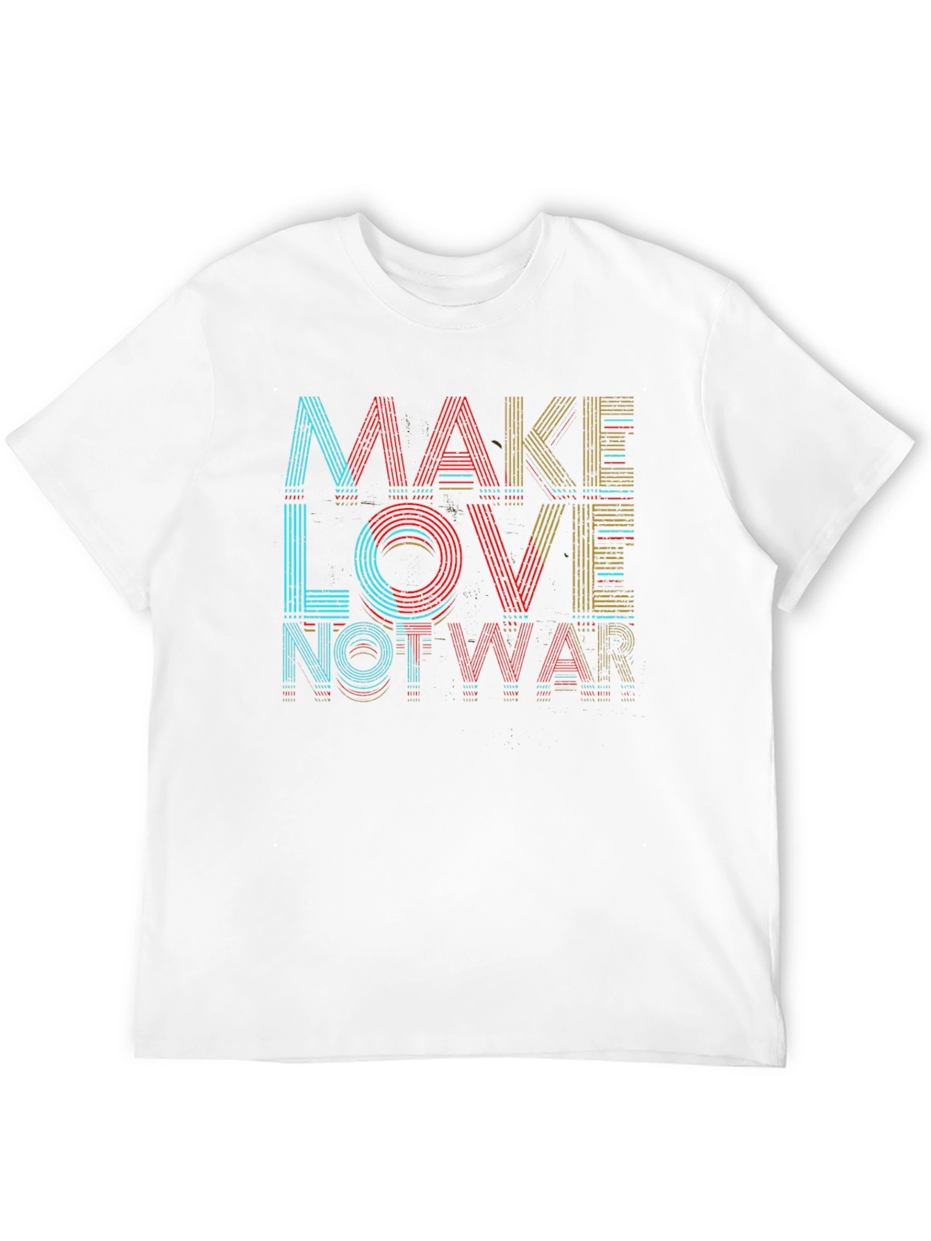 Make Love Not War Graphic T-Shirt - Black