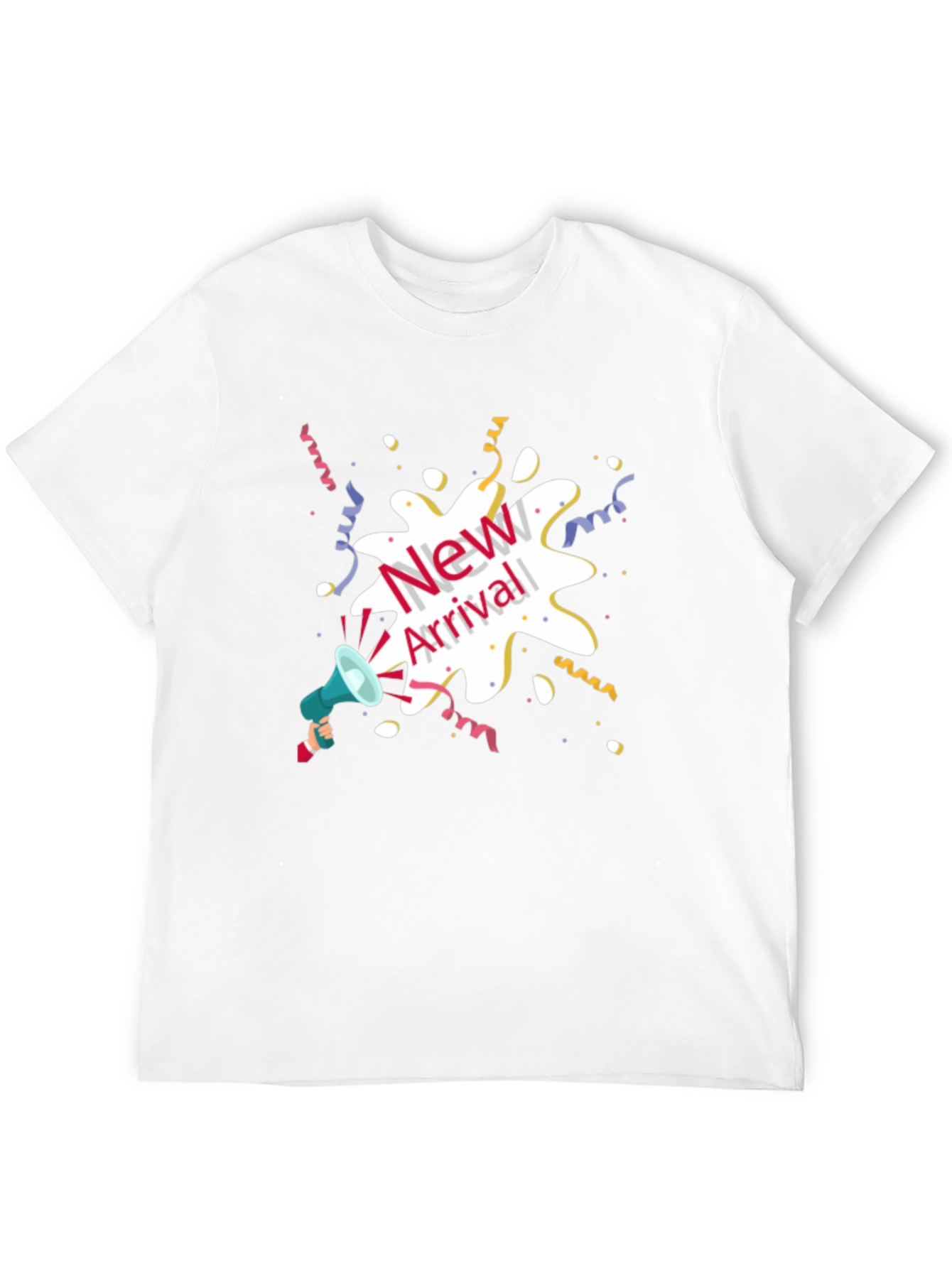 New Arrival Graphic Tee - Black Cotton Blend T-Shirt
