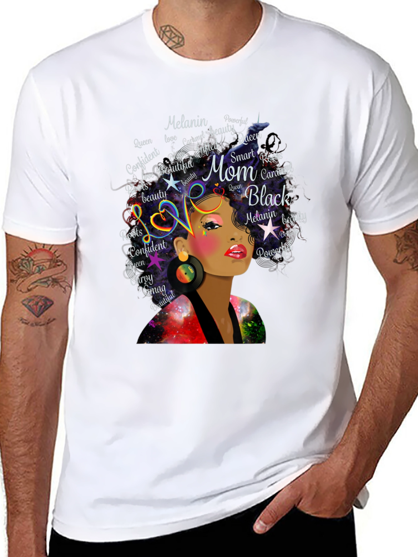 Black Queen Melanin Mom Graphic T-Shirt