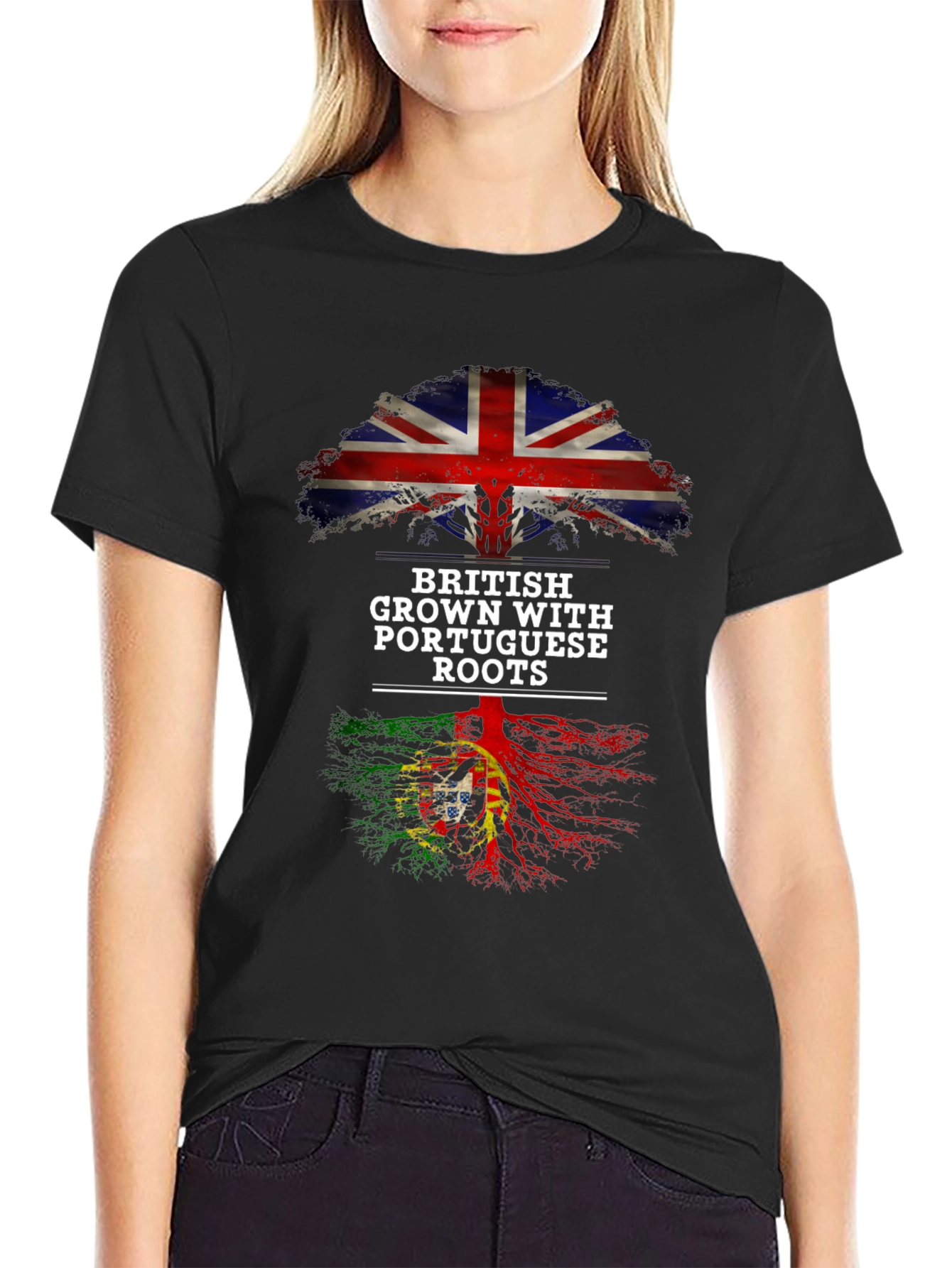 British Grown With Portuguese Roots T-Shirt