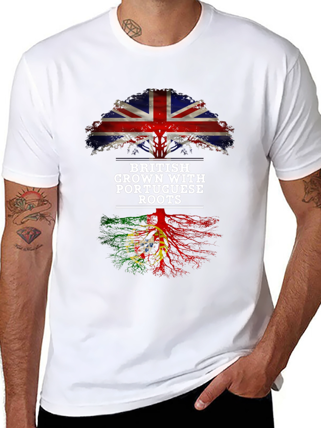 British Grown With Portuguese Roots T-Shirt