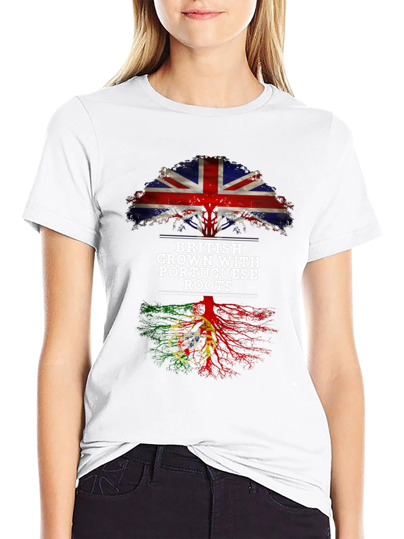 British Grown With Portuguese Roots T-Shirt