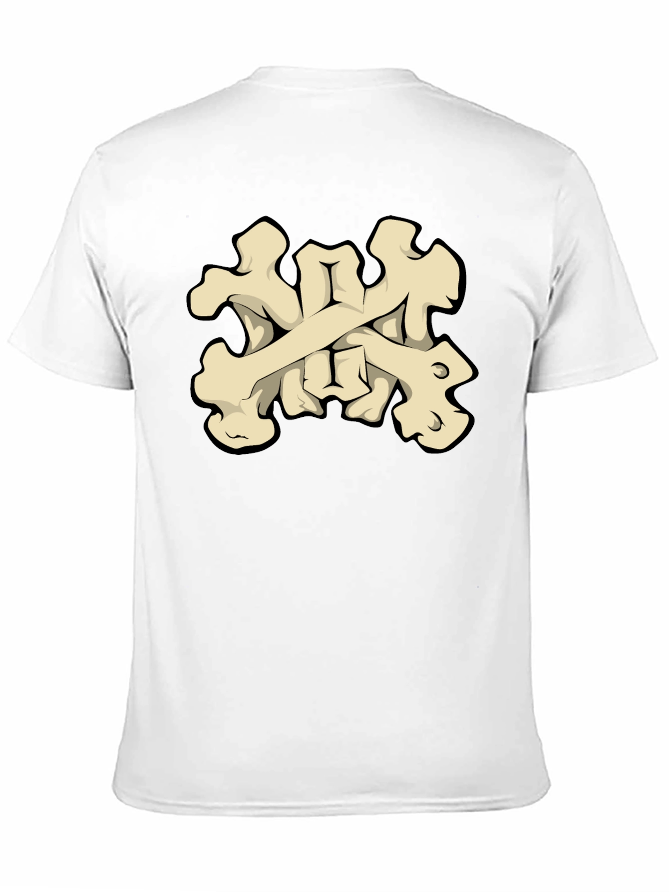Bone Crossbones Graphic Tee - Black T-Shirt