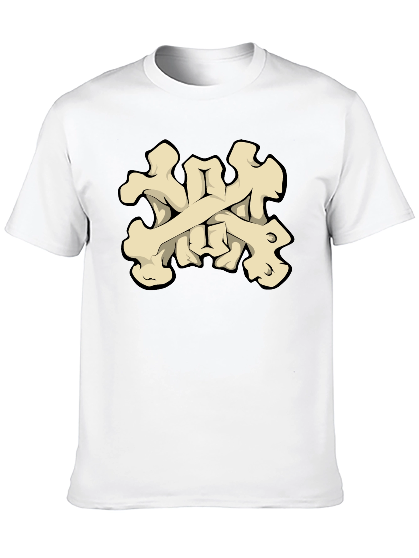 Bone Crossbones Graphic Tee - Black T-Shirt
