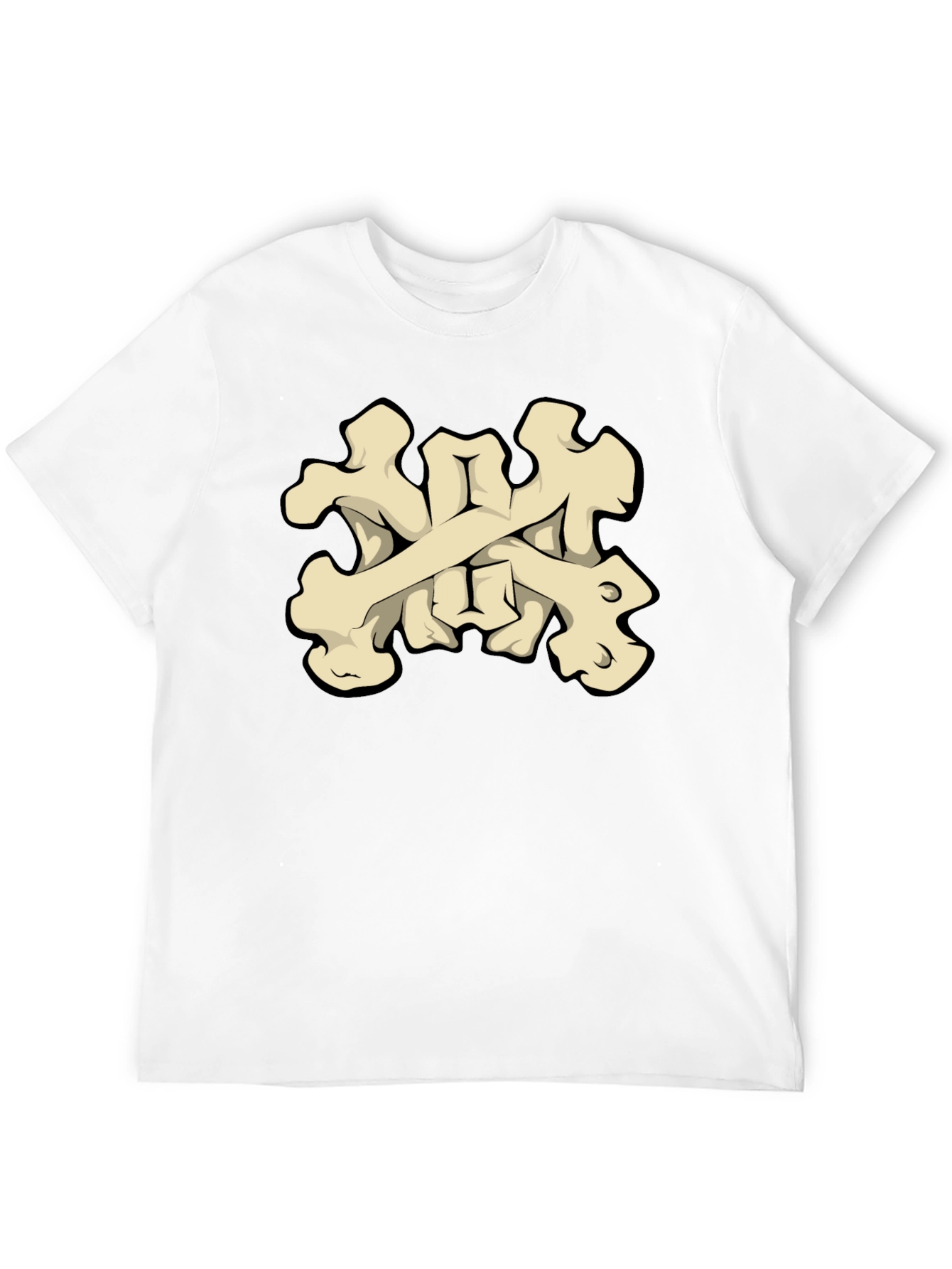 Bone Crossbones Graphic Tee - Black T-Shirt