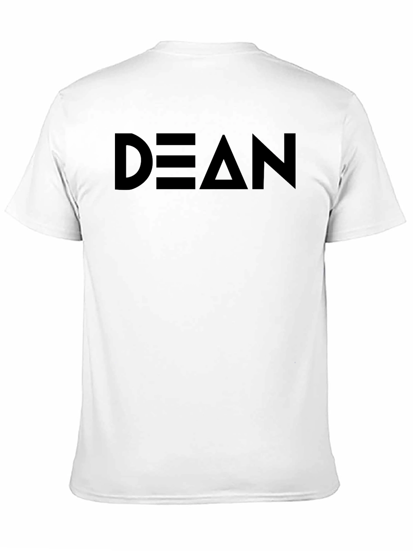 DEAN Graphic Tee - Solid Black Cotton Comfort
