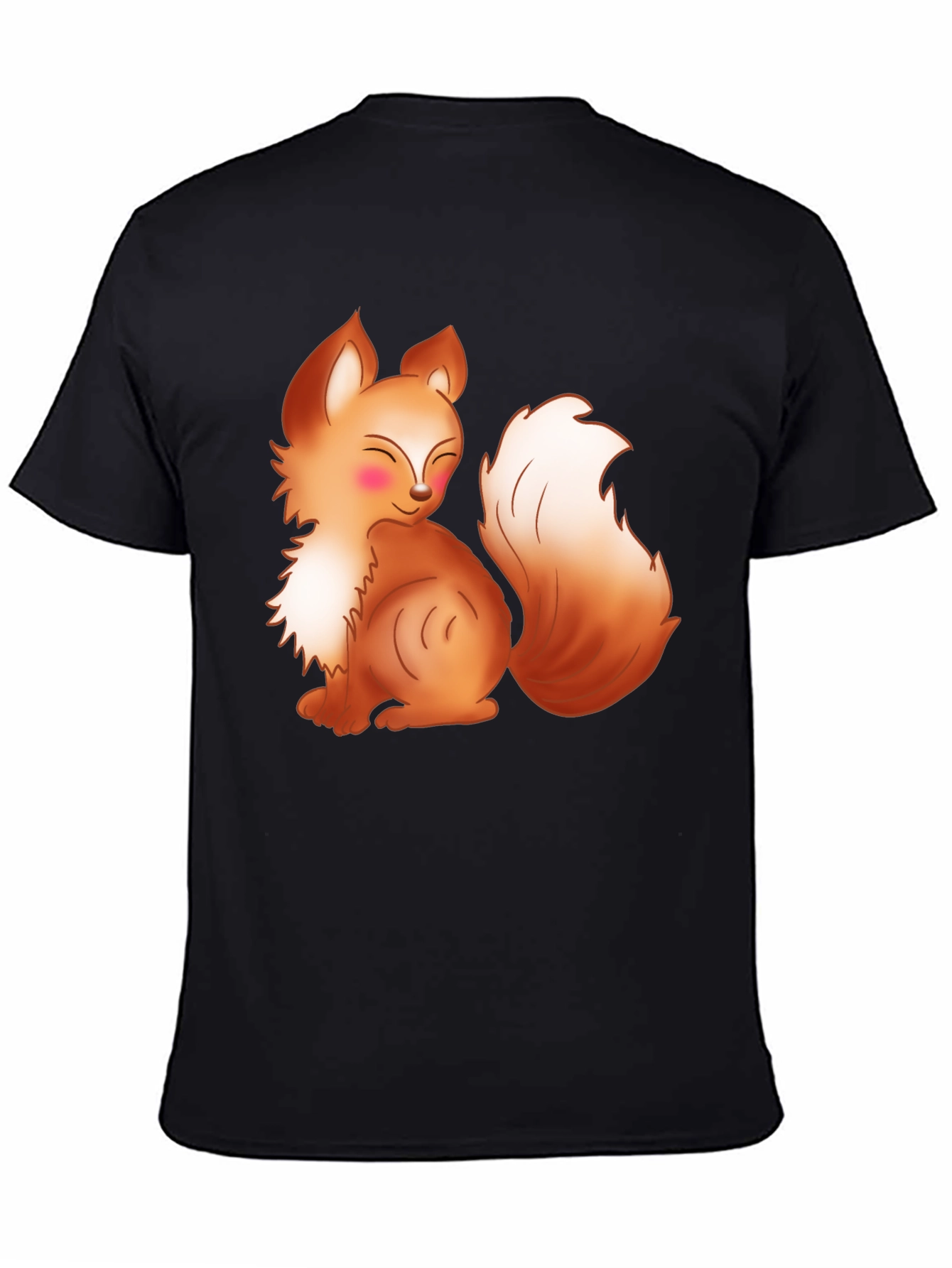 Cute Cartoon Fox Graphic T-Shirt