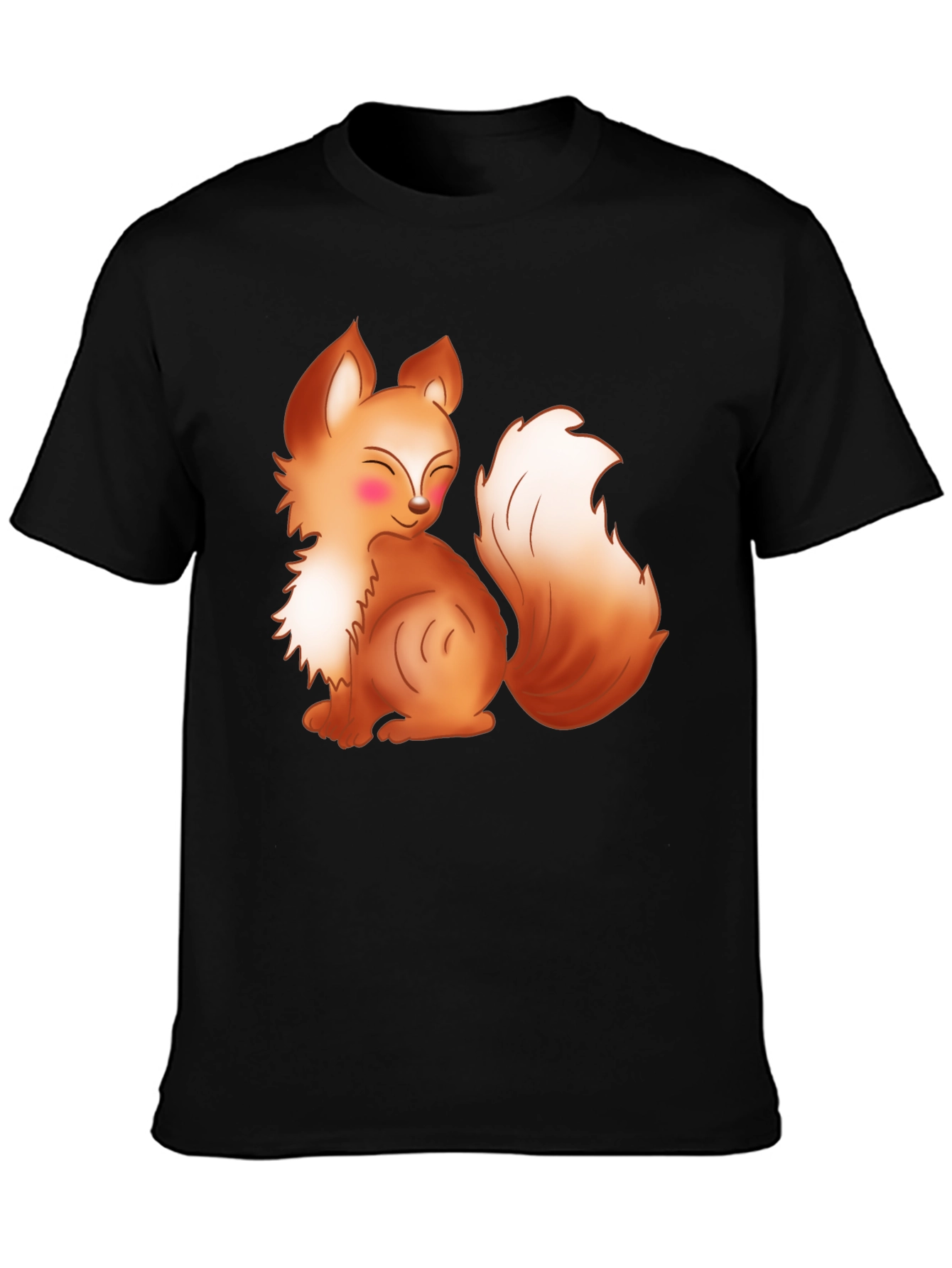 Cute Cartoon Fox Graphic T-Shirt