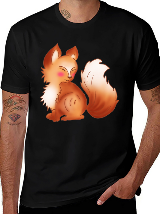 Cute Cartoon Fox Graphic T-Shirt