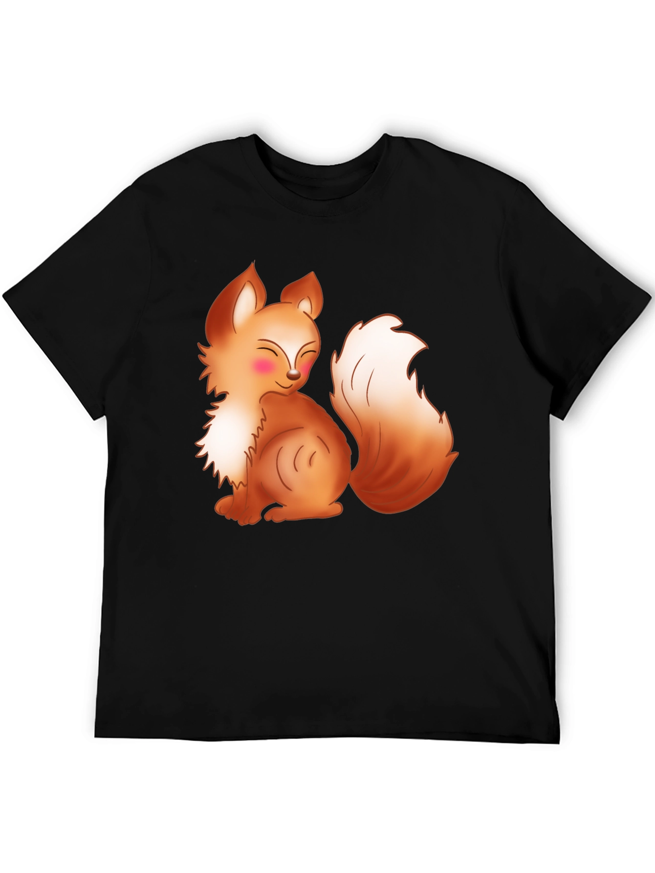 Cute Cartoon Fox Graphic T-Shirt