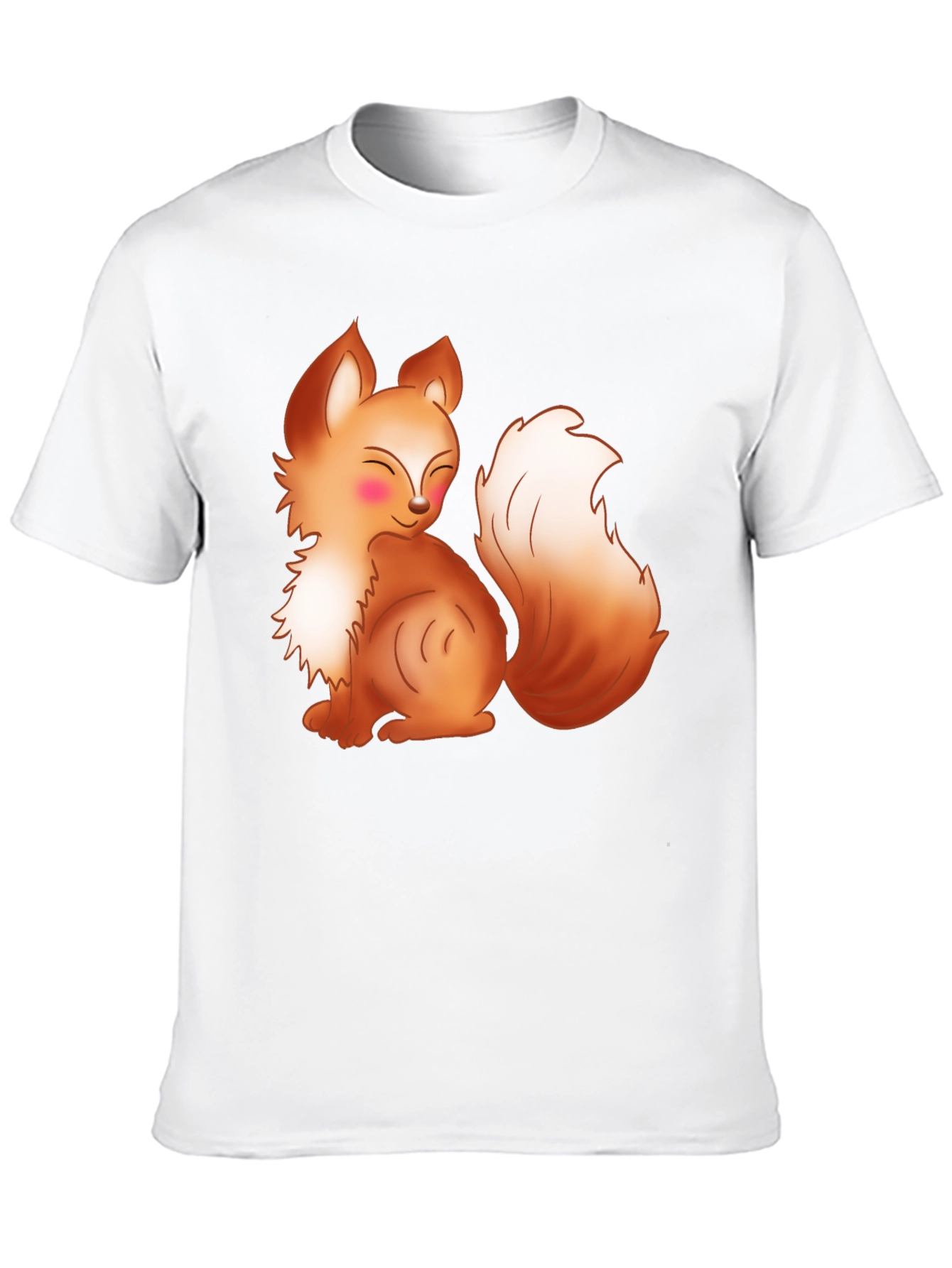 Cute Cartoon Fox Graphic T-Shirt