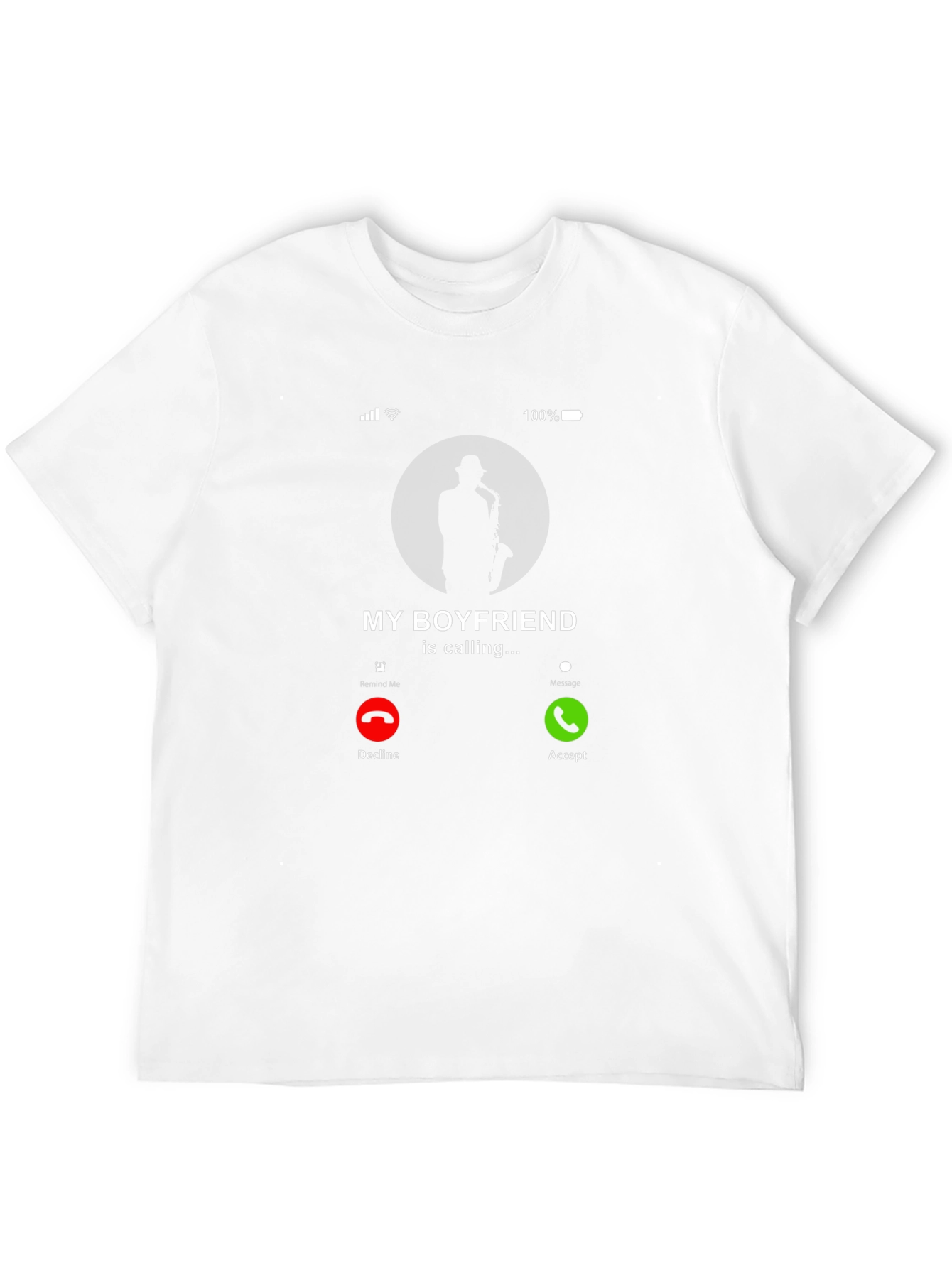 Saxophone Boyfriend Calling T-Shirt