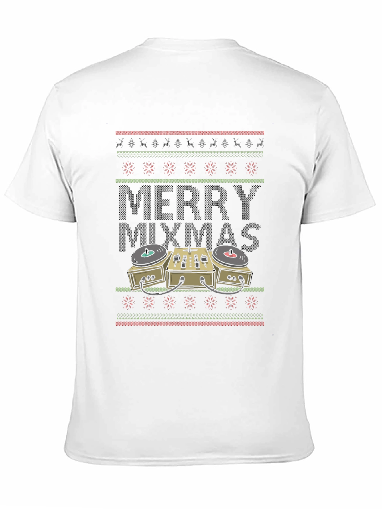 Merry Mixmas DJ Turntable Christmas Sweater T-Shirt
