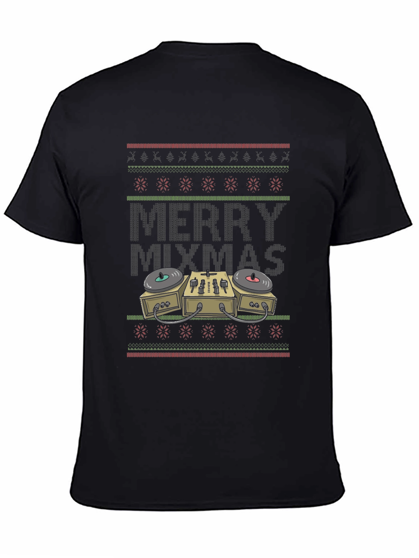 Merry Mixmas DJ Turntable Christmas Sweater T-Shirt