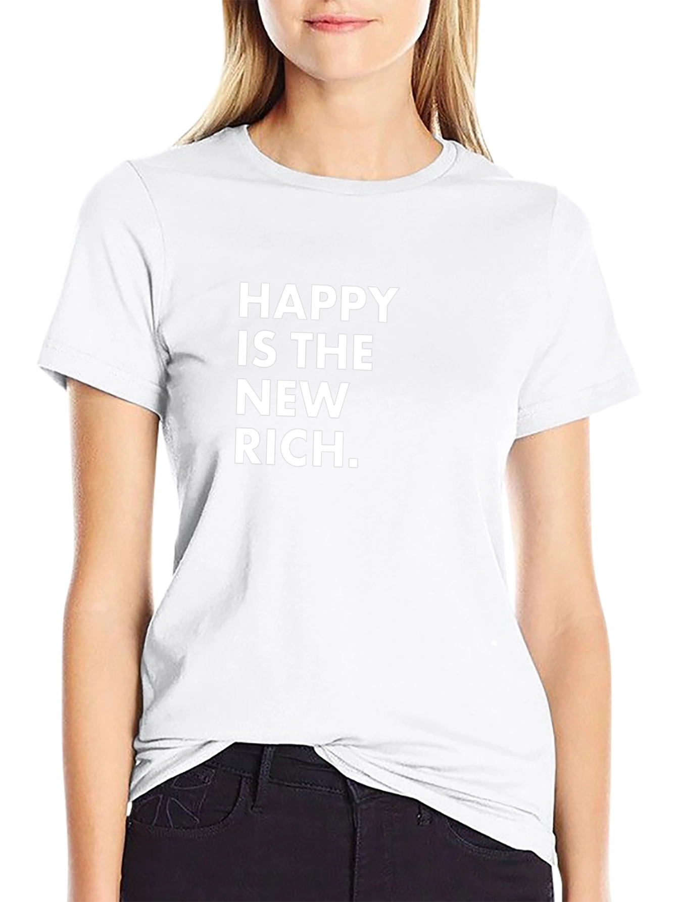 Happy is the New Rich Graphic Tee