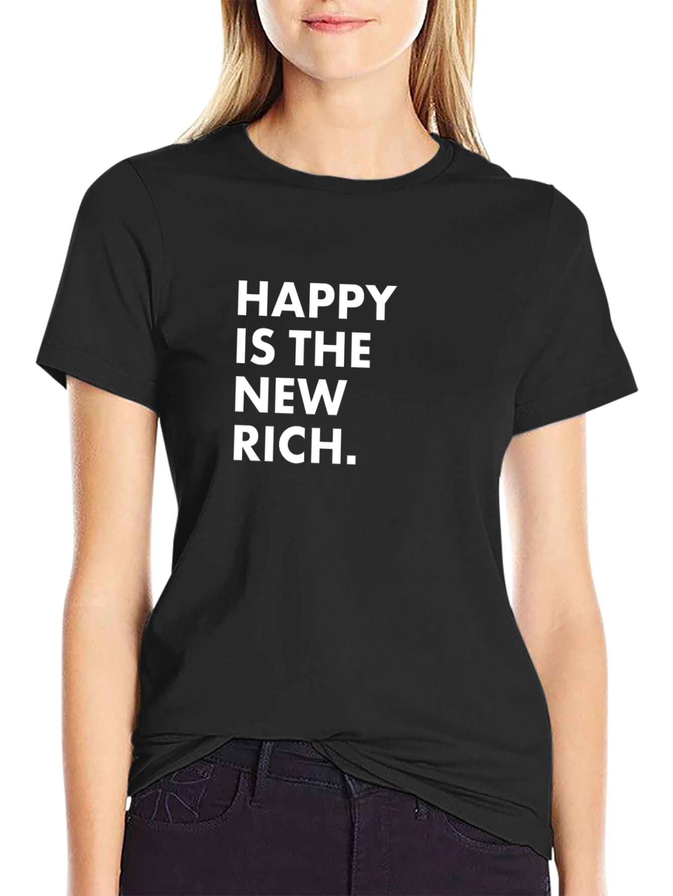 Happy is the New Rich Graphic Tee