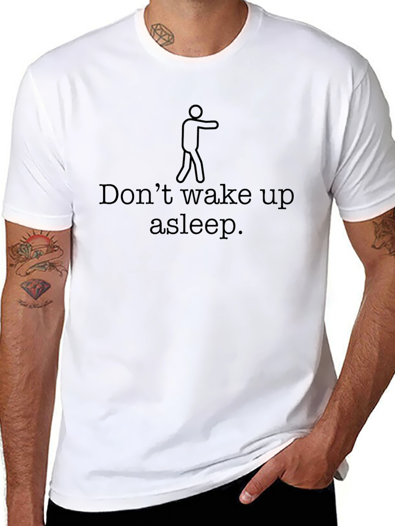 Dont Wake Up Asleep Funny Graphic T-Shirt