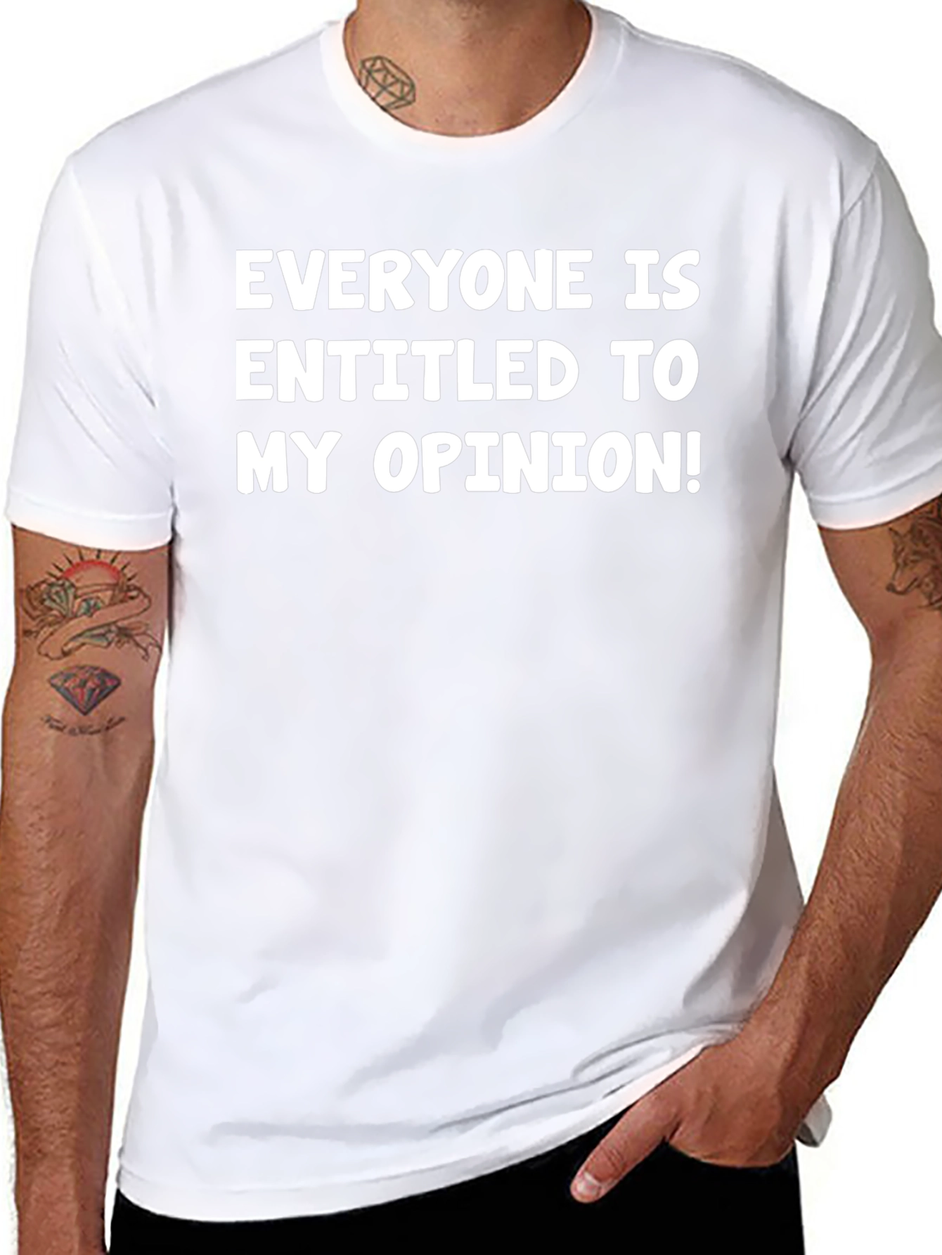 Entitled Opinion T-Shirt - Funny Sarcastic Tee