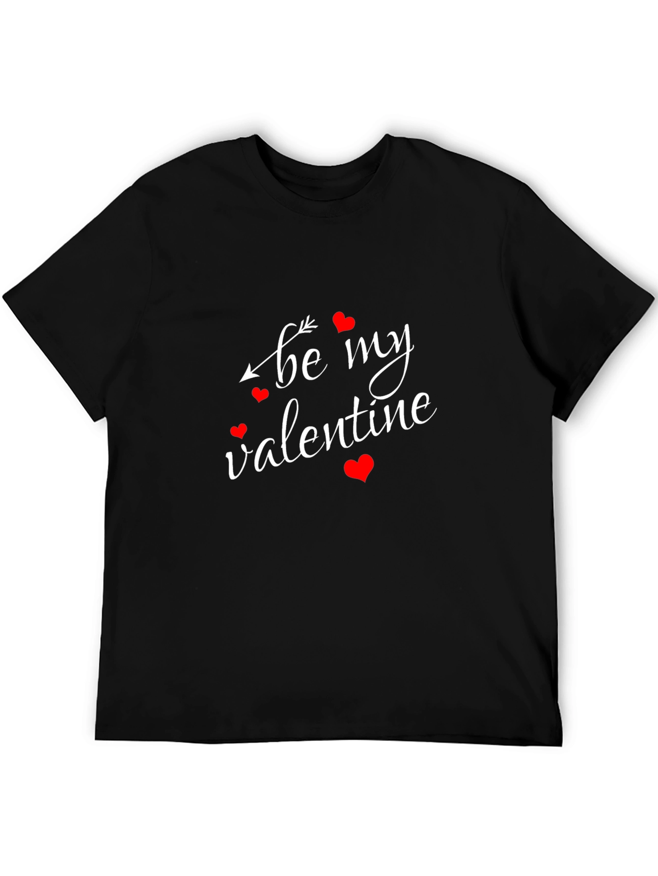 Be My Valentine T-Shirt - Mens Black Graphic Tee