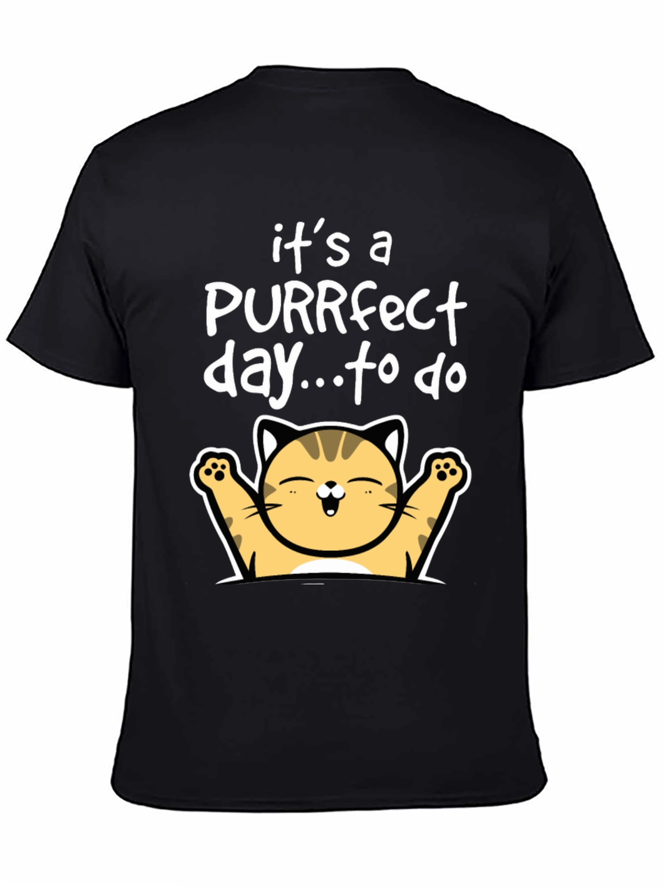 Purrfect Day Cat T-Shirt - Cute Kitten Tee