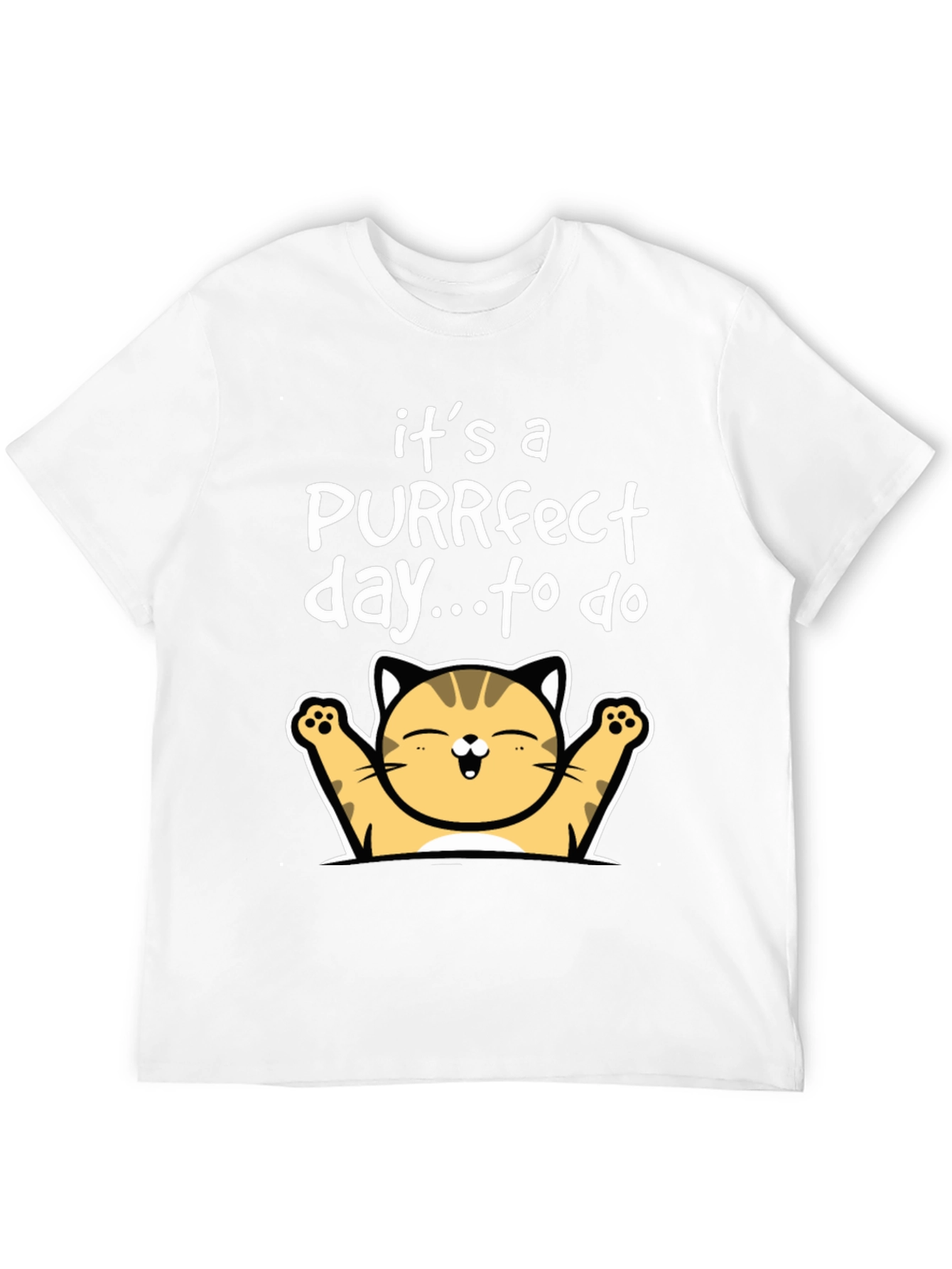 Purrfect Day Cat T-Shirt - Cute Kitten Tee
