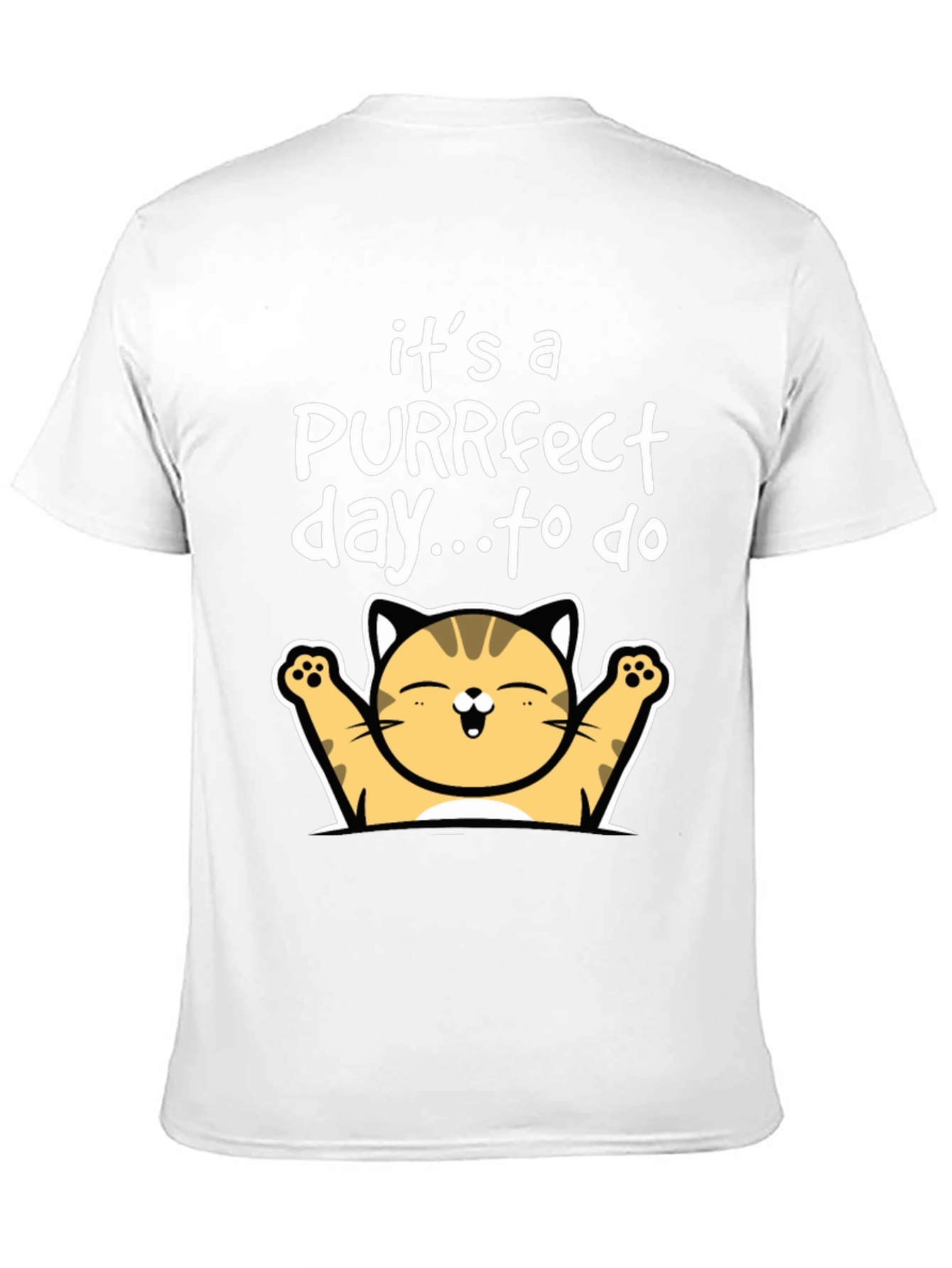 Purrfect Day Cat T-Shirt - Cute Kitten Tee