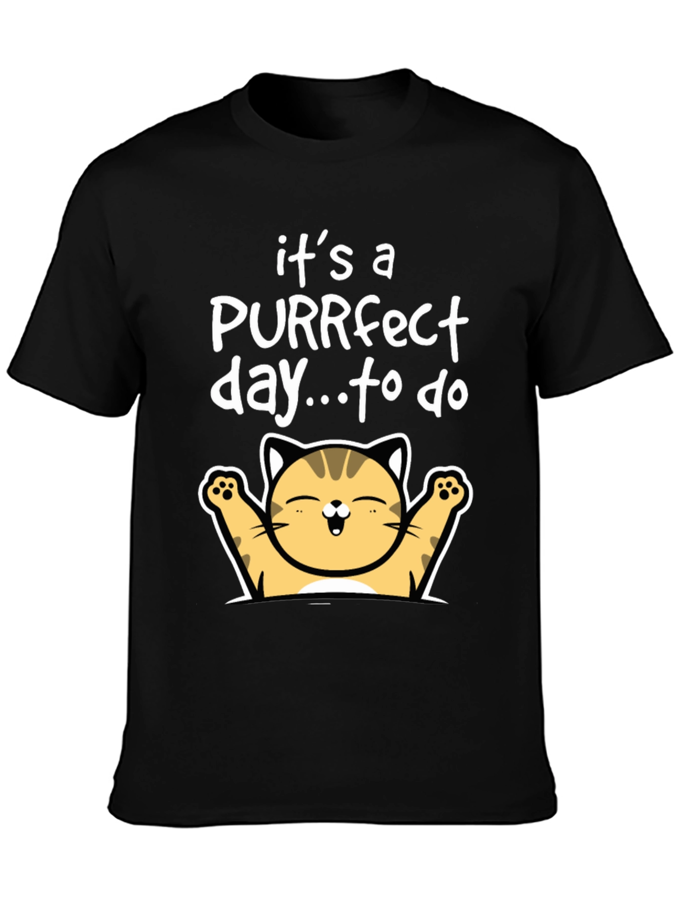 Purrfect Day Cat T-Shirt - Cute Kitten Tee