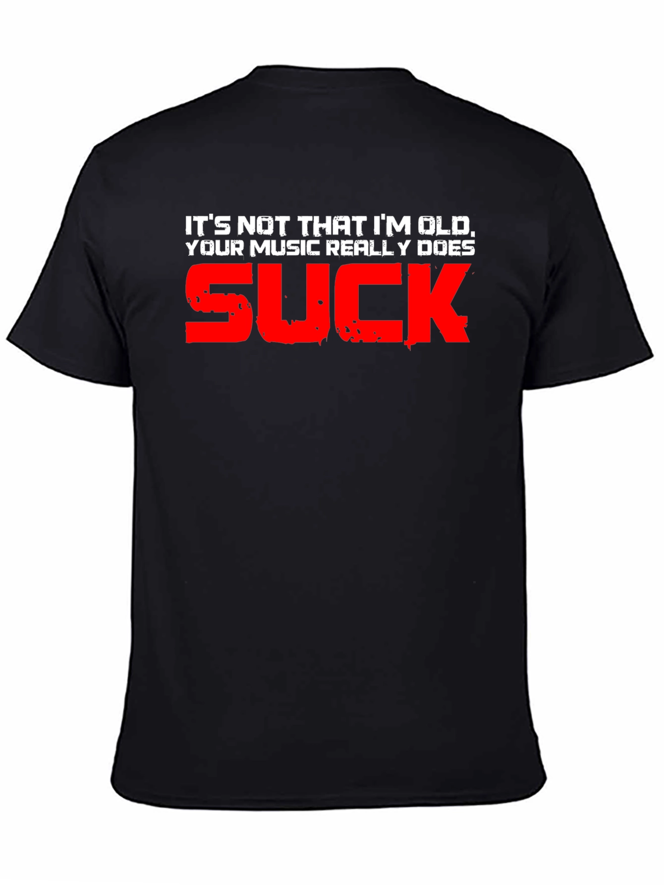 Funny Music Sucks T-Shirt - Old But Cool!