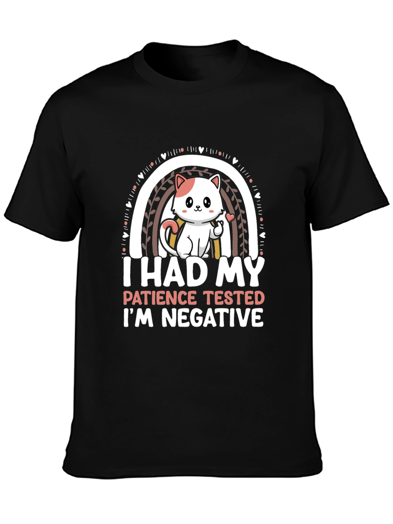 Funny Cat Patience Negative T-Shirt