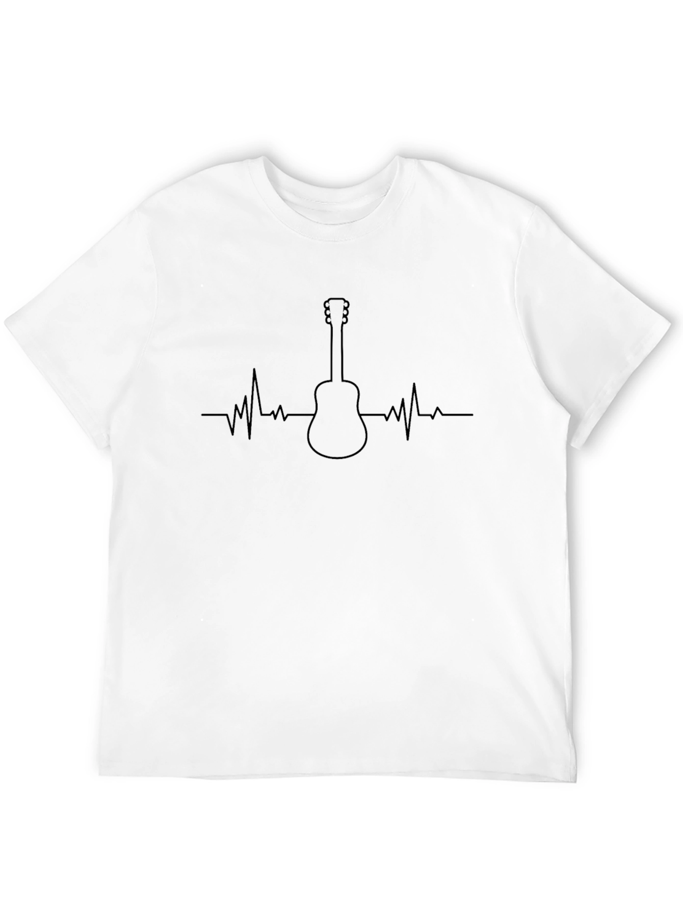Guitar Heartbeat T-Shirt - Music Lover Tee