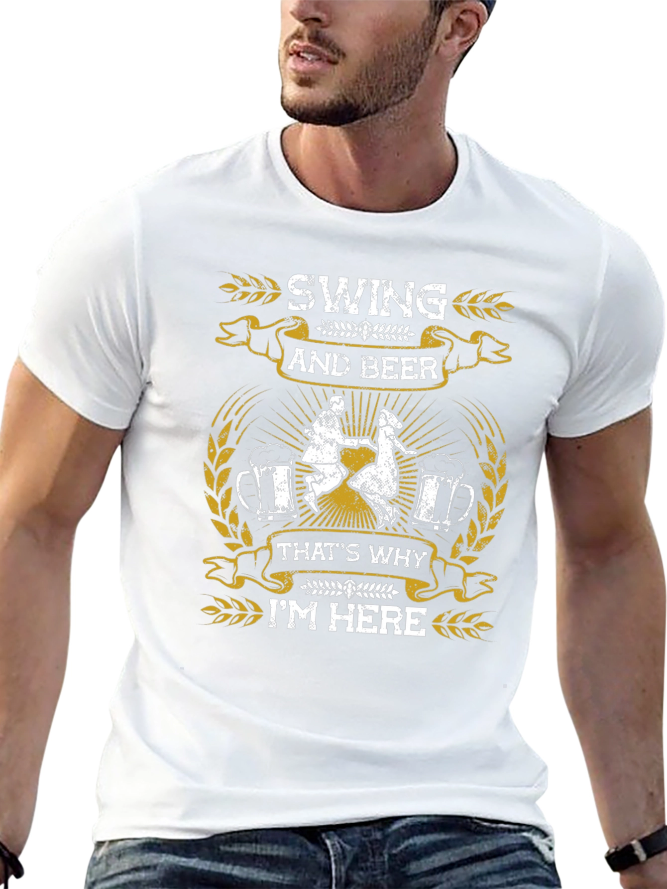 Swing and Beer Graphic T-Shirt - Dance Party Ready