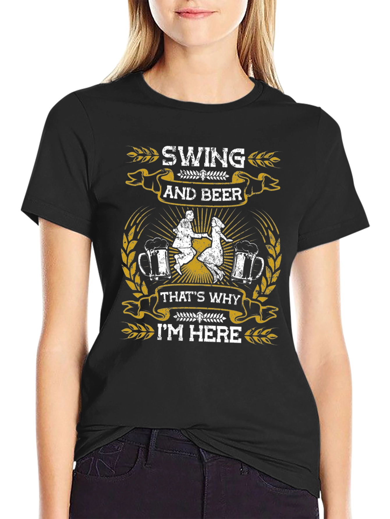Swing and Beer Graphic T-Shirt - Dance Party Ready