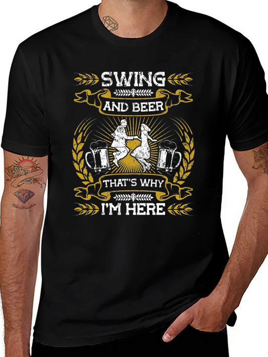 Swing and Beer Graphic T-Shirt - Dance Party Ready