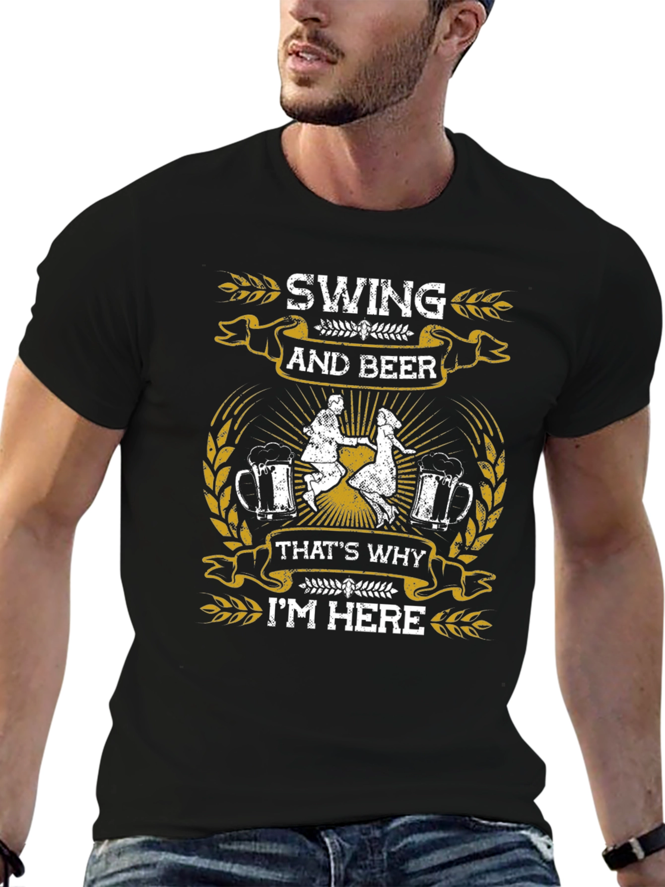 Swing and Beer Graphic T-Shirt - Dance Party Ready