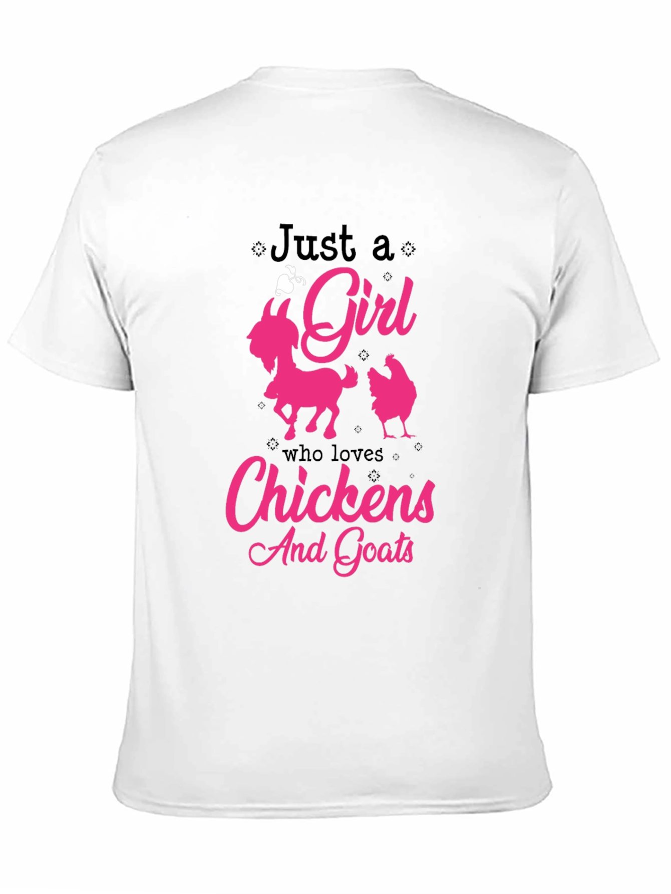 Just a Girl Who Loves Chickens And Goats T-Shirt
