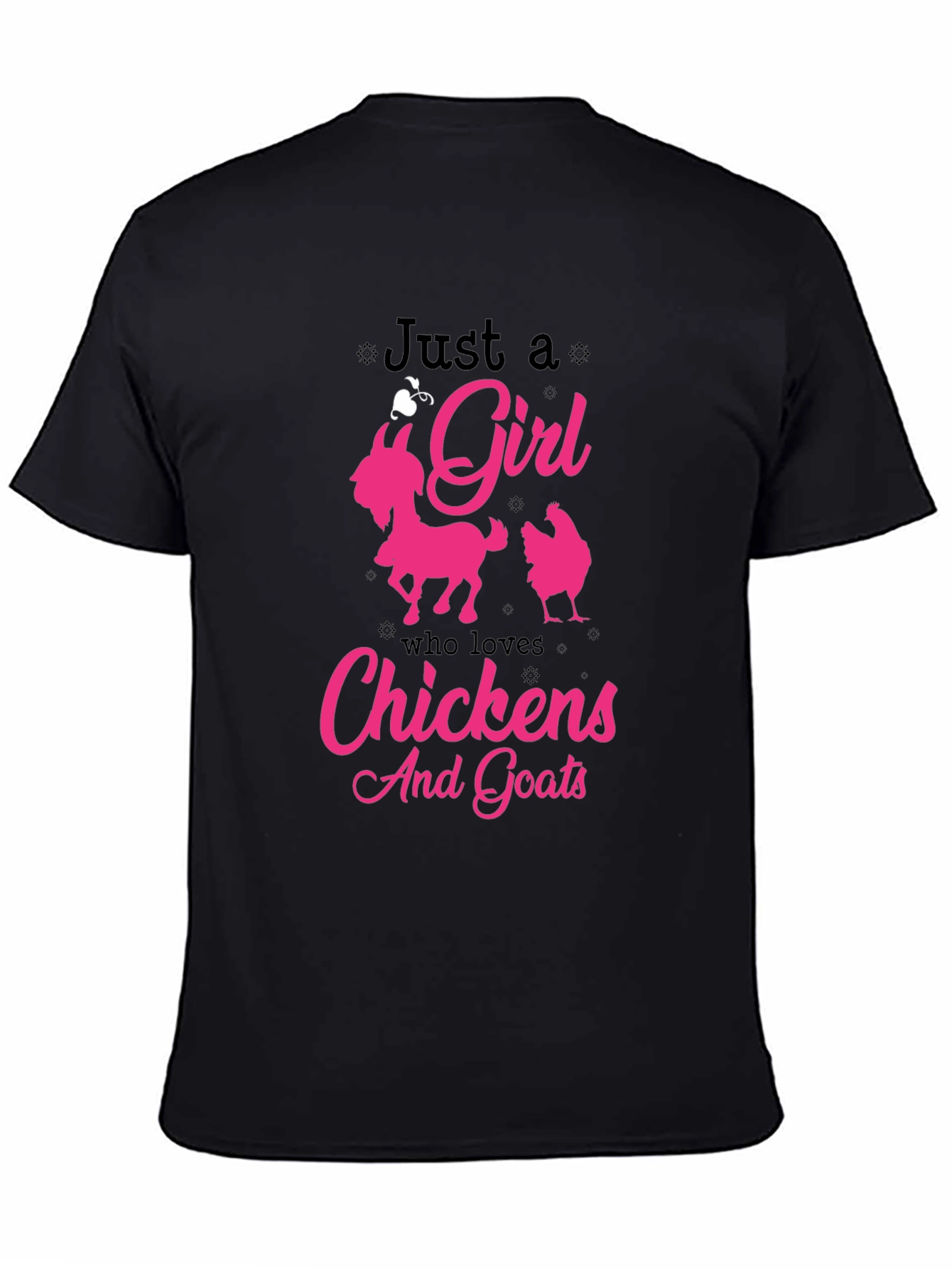 Just a Girl Who Loves Chickens And Goats T-Shirt